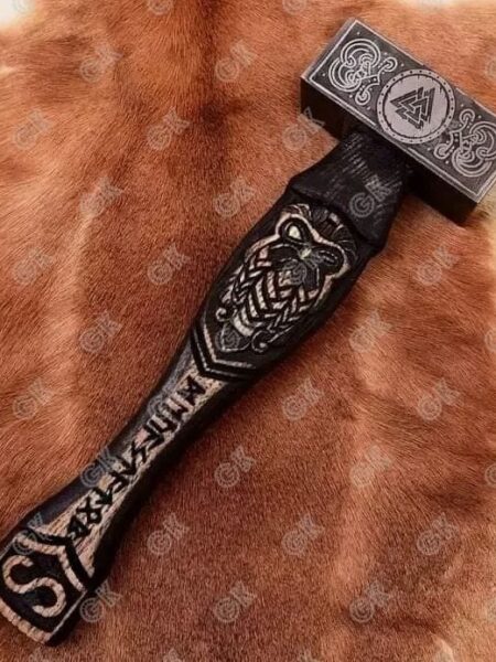 Viking Hammer, Mjolnir Hammer, Hand forged Carbon steel - Valhulla Gift Hammer