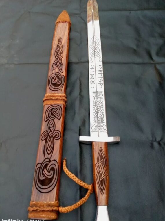 Hand Forged Brand new Carbon Steel Viking Sword Medieval Battle Rady sharp blade