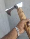Custom handmade Walking Stick AXE Carbon Steel Grand Parents & Father Best Gift