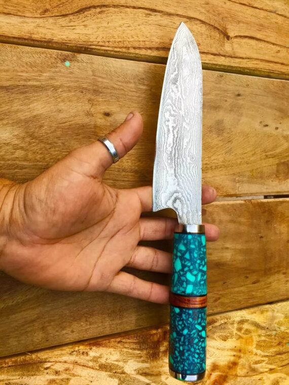 Japanese Stainless Steel Damascus Chef knife, Professional Razer Sharp Kiritsuke