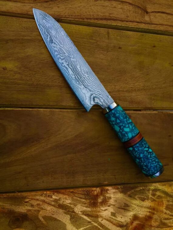 Japanese Stainless Steel Damascus Chef knife, Professional Razer Sharp Kiritsuke