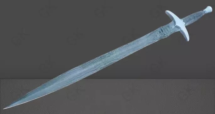 Hand Forged - Damascus steel Viking sword Battle ready Medieval /sword Full tang