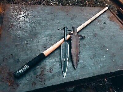 44"Custom Made Forged Medieval-Battle-Ready Viking Hunting spear / Ottaman Style