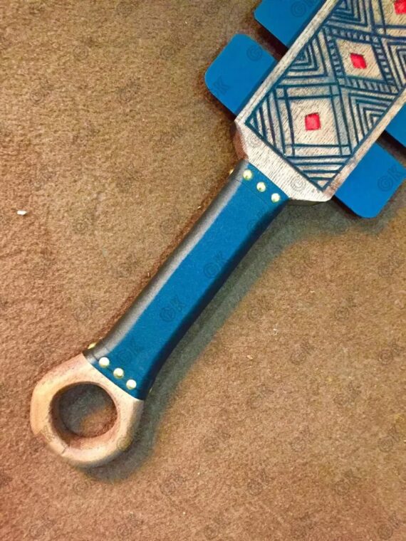 Custom made GK handmade Aztec Sword War Club Medieval, Battle with 1075 steel