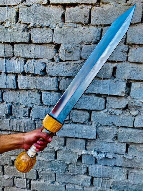 26" Medieval, Roman Legionnaire's Gladiator Gladius, Viking Sword D2 Steel sharp